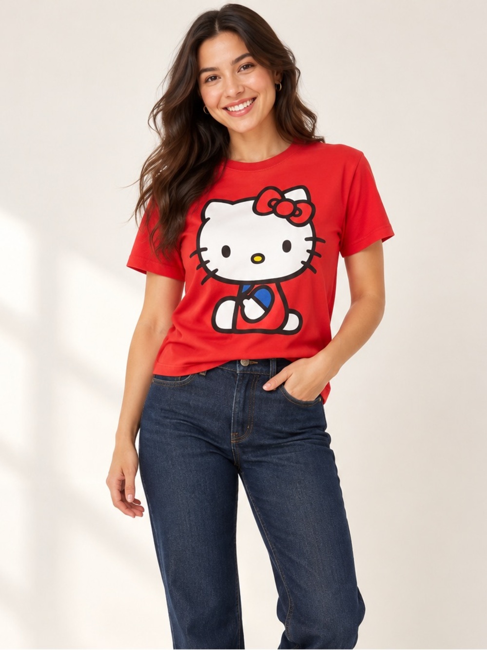 Sanrio Hello Kitty Classic Red Graphic Tee Size Small T-shirt Women’s - Picture 9 of 9